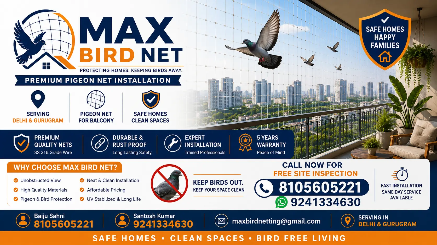 Max Bird net Banner Image